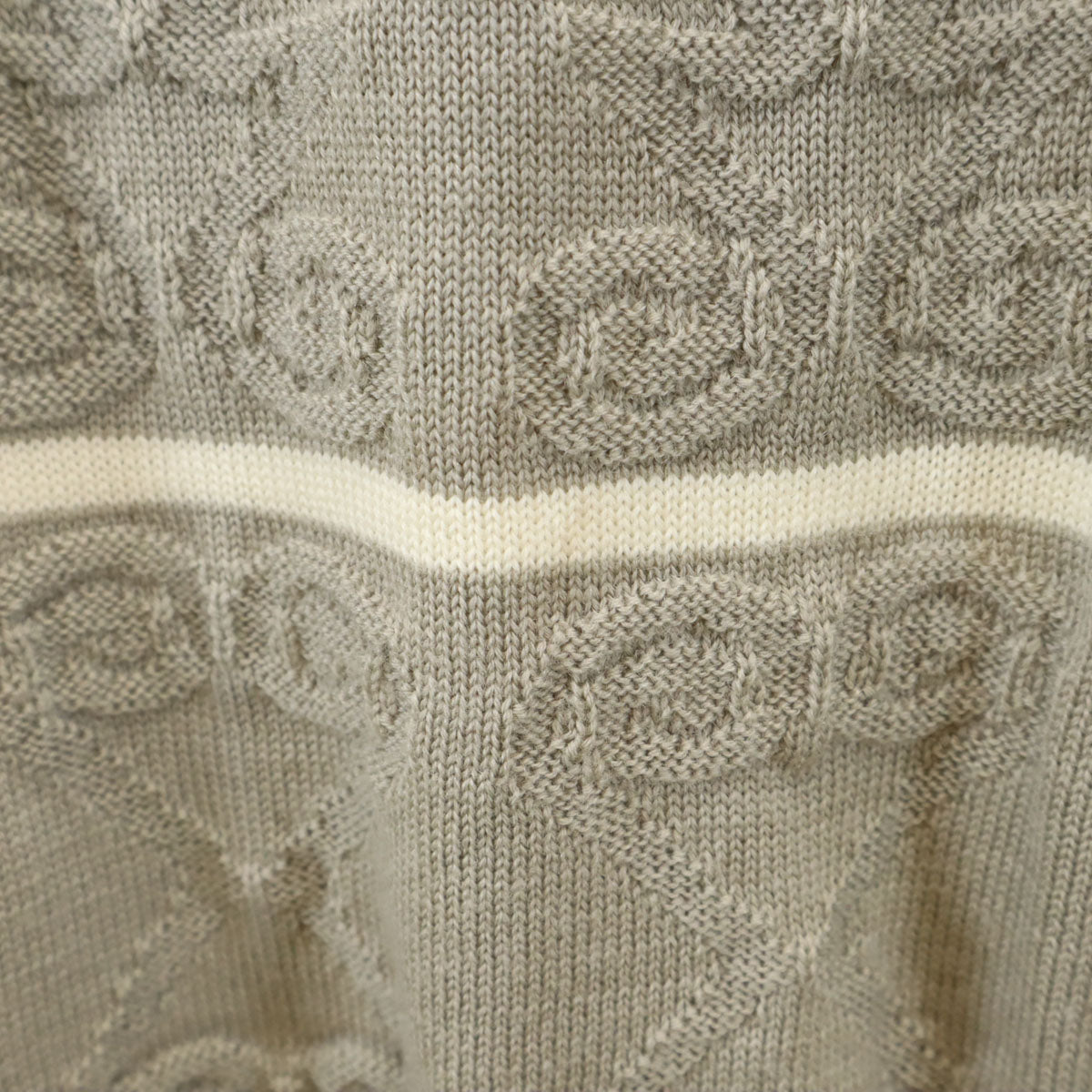 Christian Dior SPORTS クリスチャンディオールスポーツ 90s オールド 総柄 長袖 ニット L グレー セーター メンズ