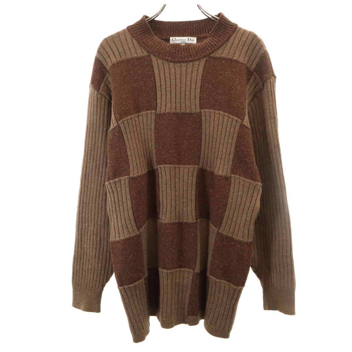Christian Dior SPORTS クリスチャンディオールスポーツ 90s オールド 長袖 セーター L ブラウン ニット メンズ