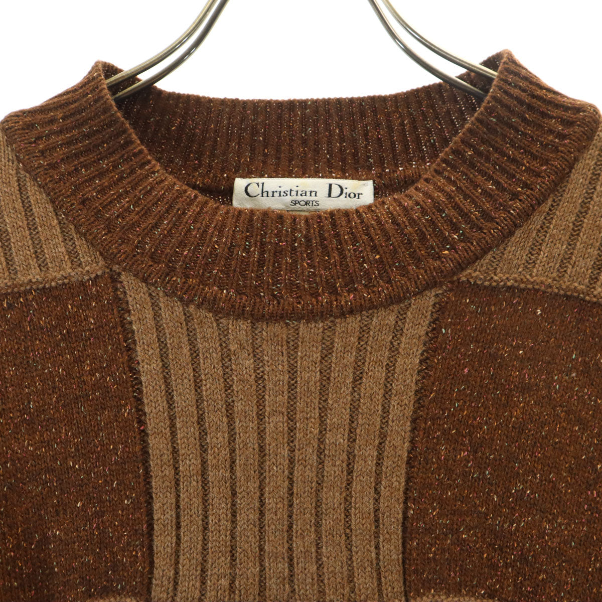 Christian Dior SPORTS クリスチャンディオールスポーツ 90s オールド 長袖 セーター L ブラウン ニット メンズ