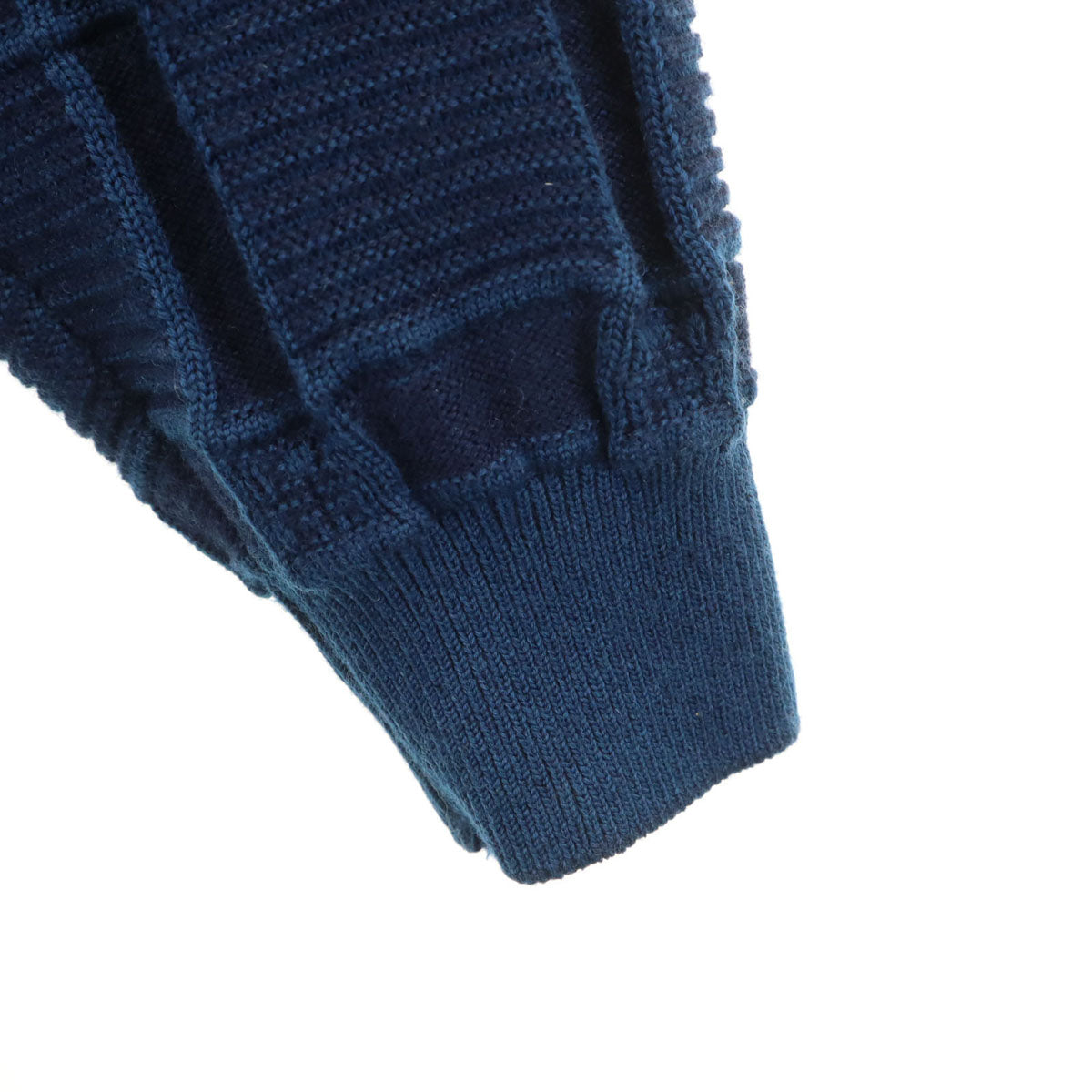 GIVENCHY ジバンシィ 90s 日本製 オールド 総柄 ゴルフ 長袖 セーター L ネイビー ニット メンズ