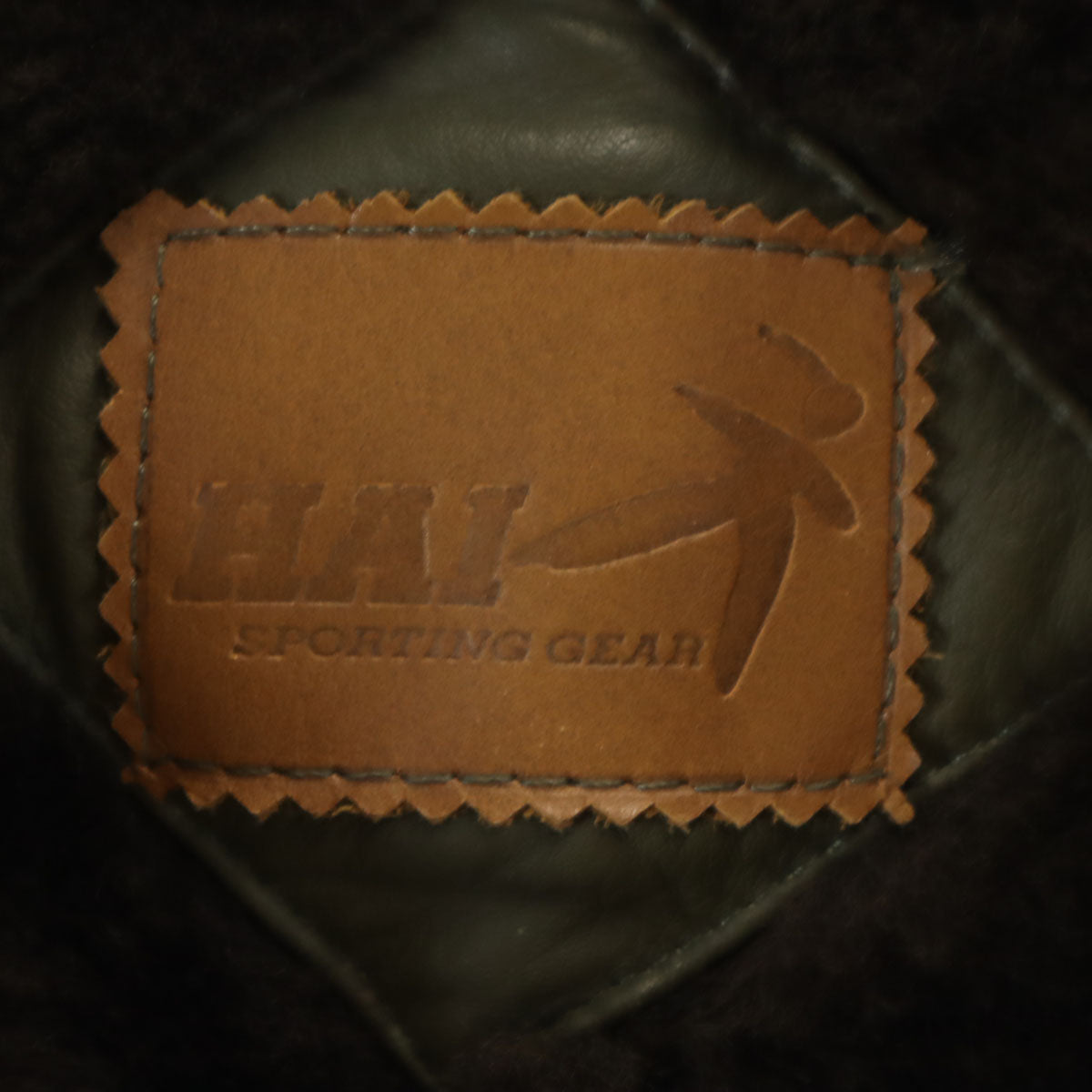 HAI SPORTING GEAR ハイスポーティングギア 80s ヴィンテージ パッチワーク ムートンジャケット M オリーブ系 イッセイミヤケ メンズ