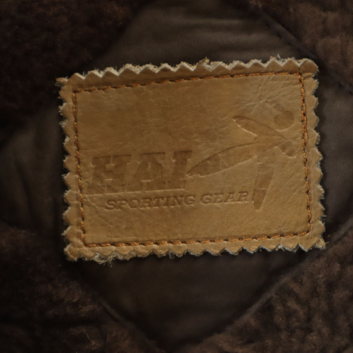 HAI SPORTING GEAR ハイスポーティングギア 80s 90s オールド パッチワーク ムートンジャケット M ブラウン イッセイミヤケ メンズ