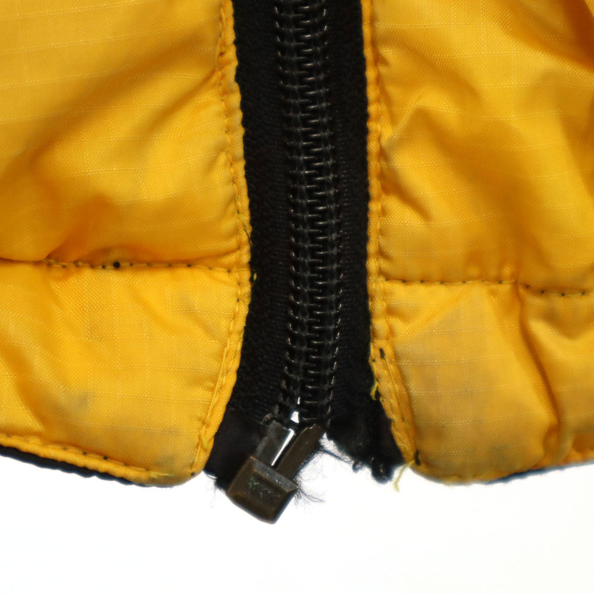 GAP ギャップ リバーシブル ハイブリッド ダウンベスト L 山吹色 ポケッタブル メンズ