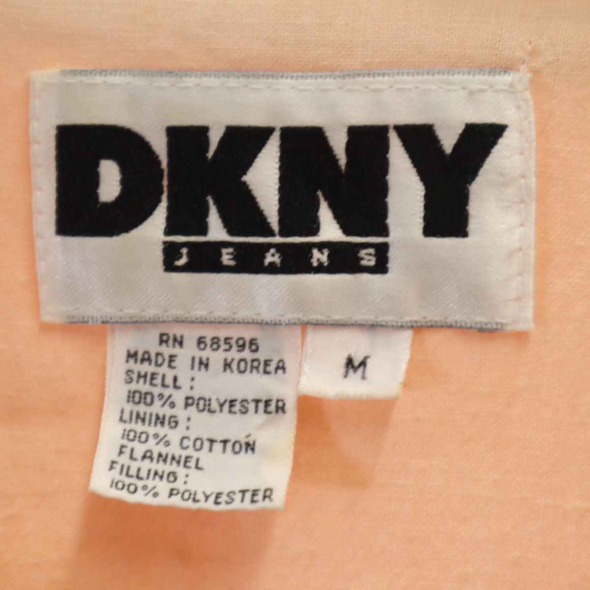 DKNY JEANS ダナキャランニューヨークジーンズ 90s オールド コート M ピンク レディース