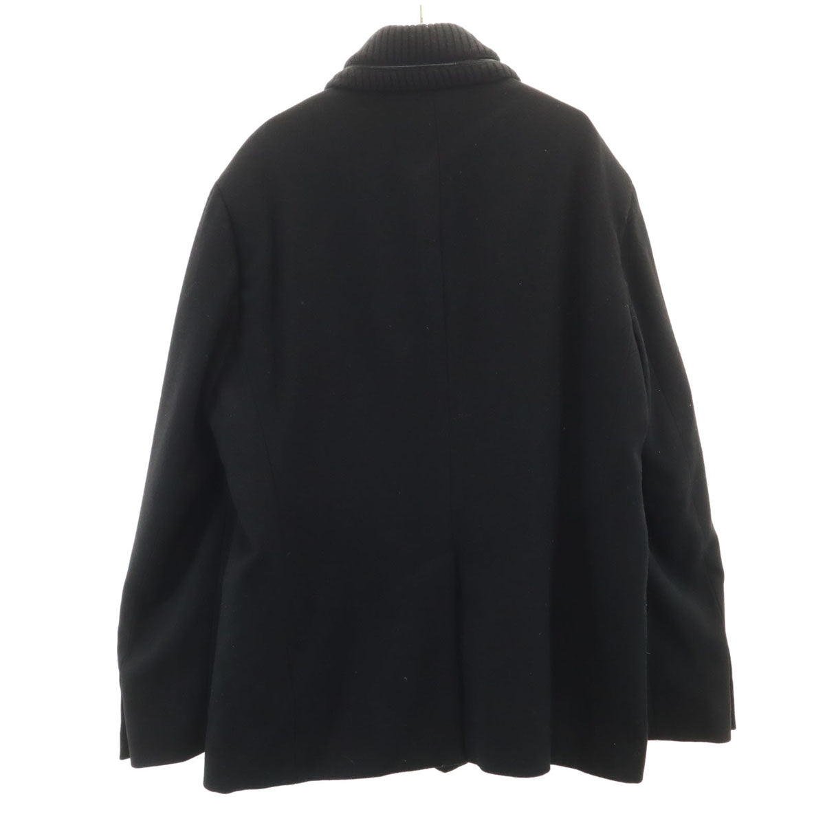 Emporio Armani エンポリオアルマーニ イタリア製 ウールジャケット 56 ブラック ビッグサイズ メンズ