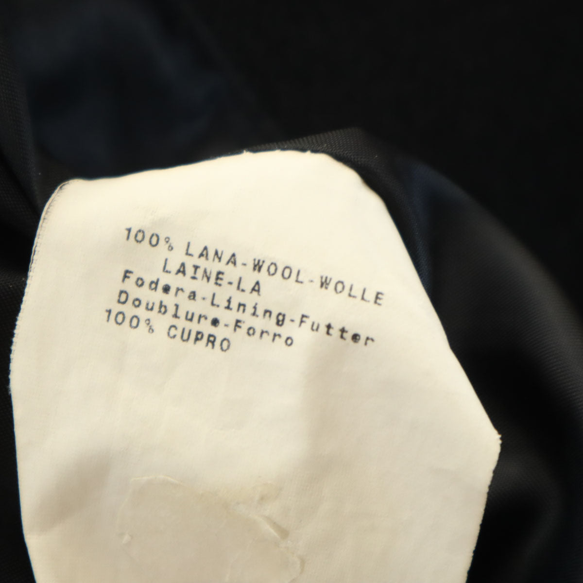 Emporio Armani エンポリオアルマーニ イタリア製 ウールジャケット 56 ブラック ビッグサイズ メンズ