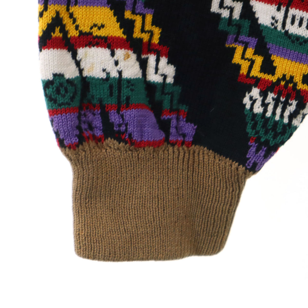 COOGI クージー 90s オーストラリア製 オールド 長袖 3D ニットカーディガン M マルチ メンズ