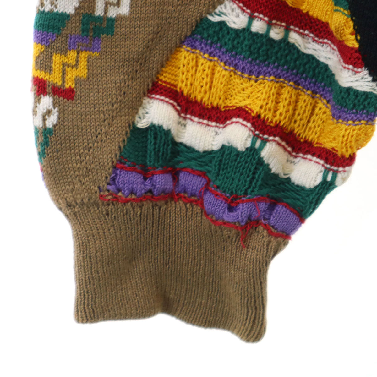 COOGI クージー 90s オーストラリア製 オールド 長袖 3D ニットカーディガン M マルチ メンズ