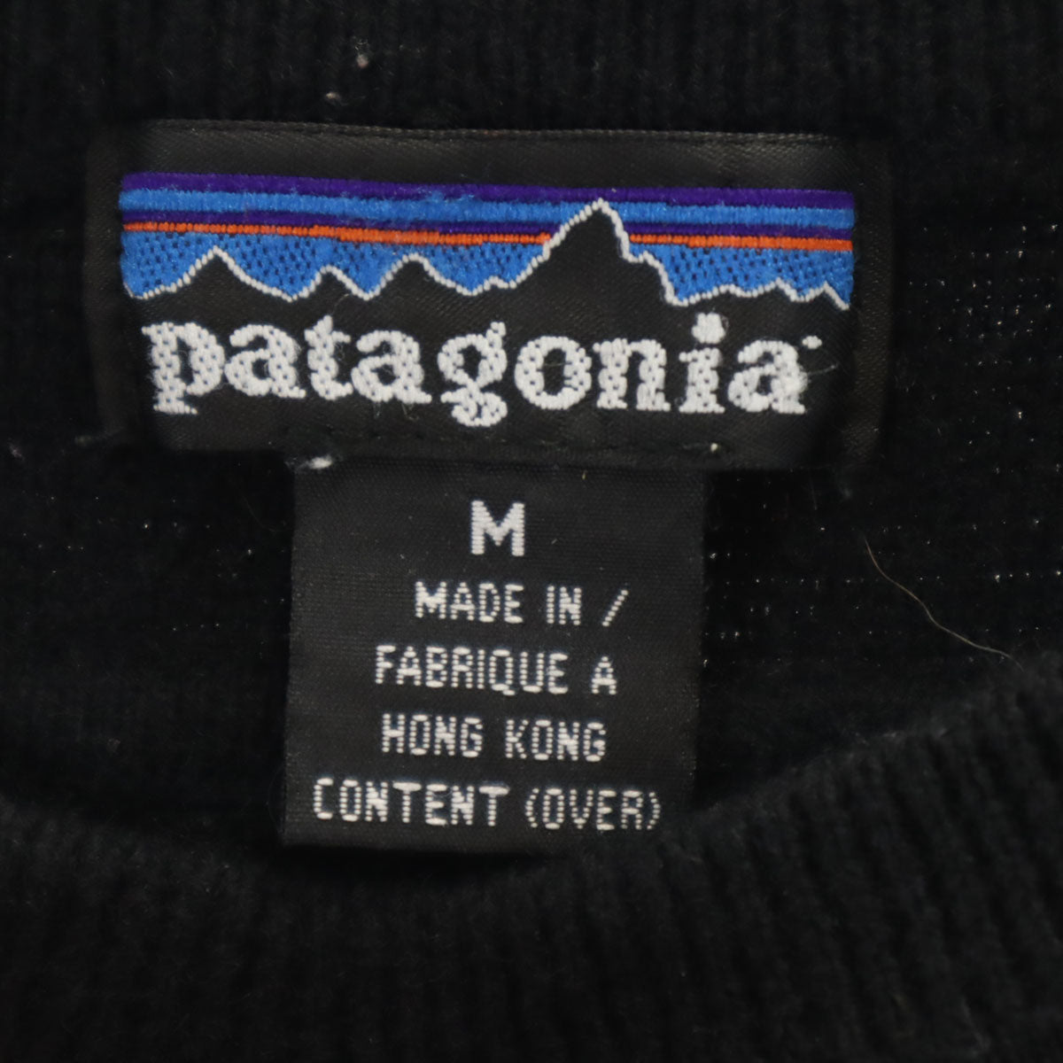 patagonia パタゴニア 長袖 セーター M ブラック 703520 アウトドア ニット メンズ