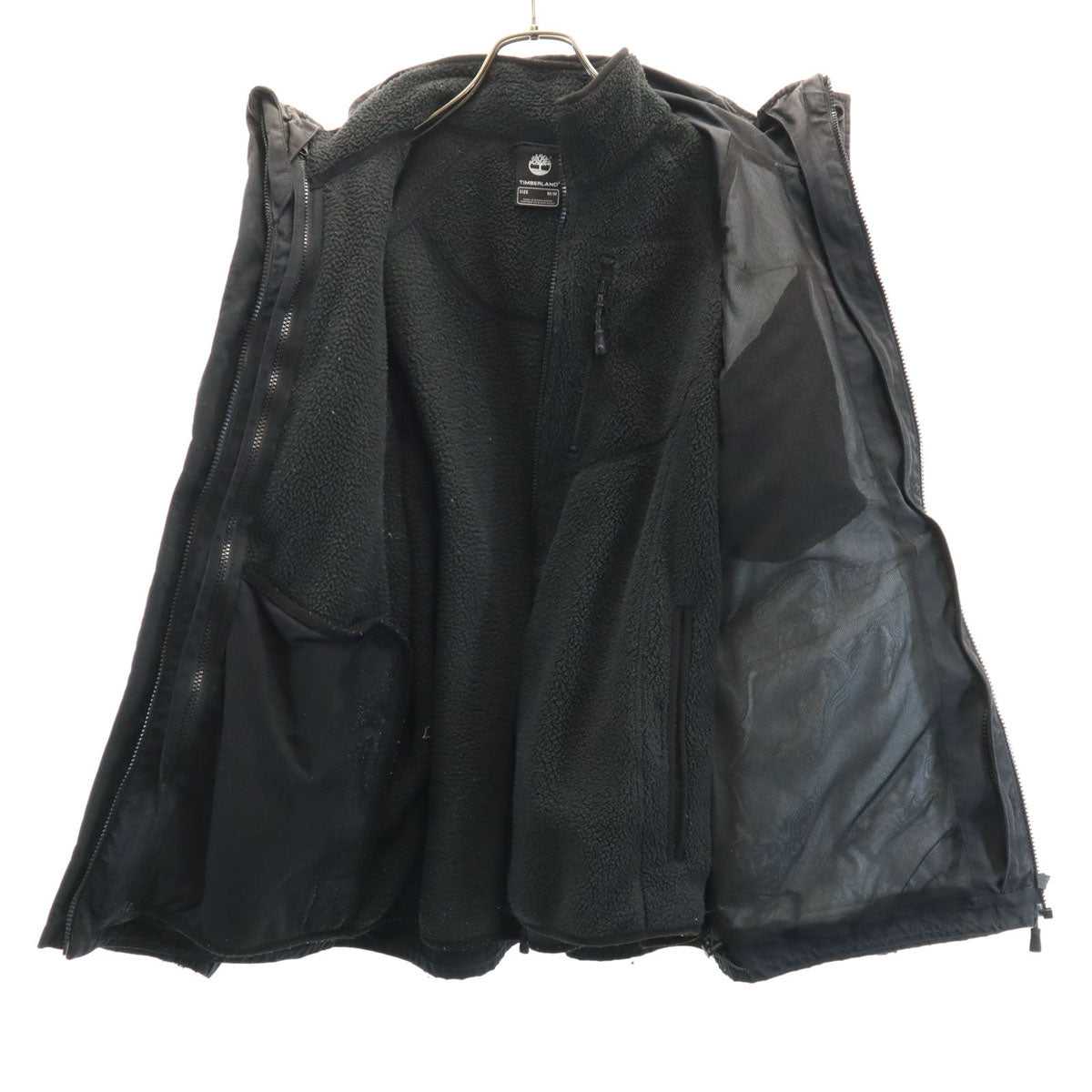 Timberland ティンバーランド ジャケット M チャコールブラック ライナー付き メンズ