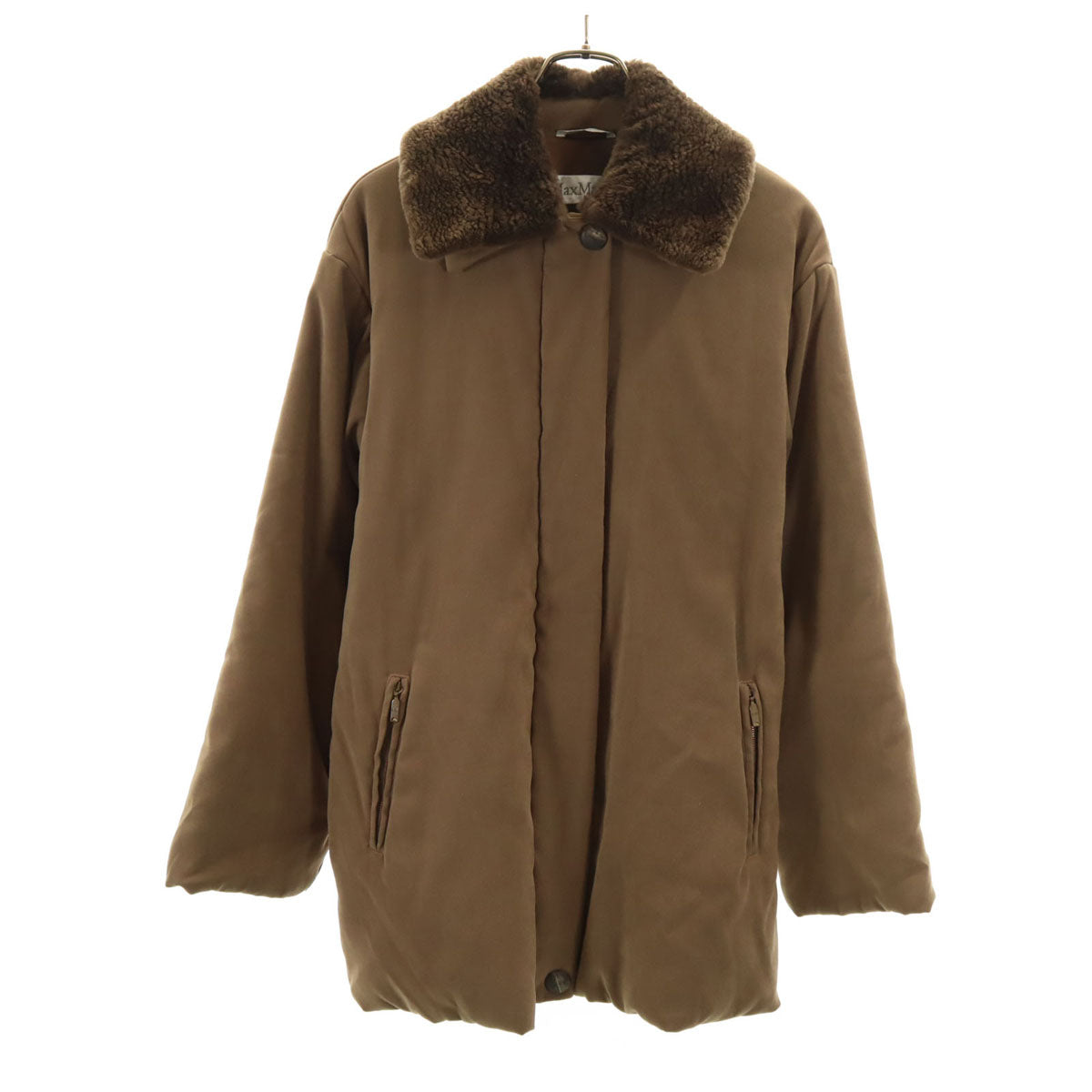 MAX MARA マックスマーラ イタリア製 中綿コート 40 ブラウン レディース