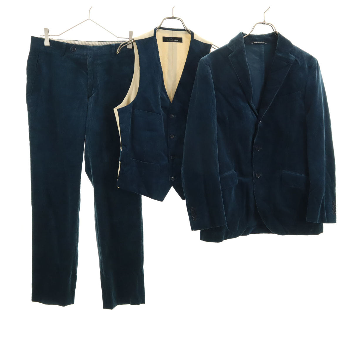 UNITED ARROWS GREEN LABEL RELAXING ユナイテッドアローズ グリーンレーベルリラクシング コーデュロイジャケット 上下 セットアップ 44 ネイビー メンズ