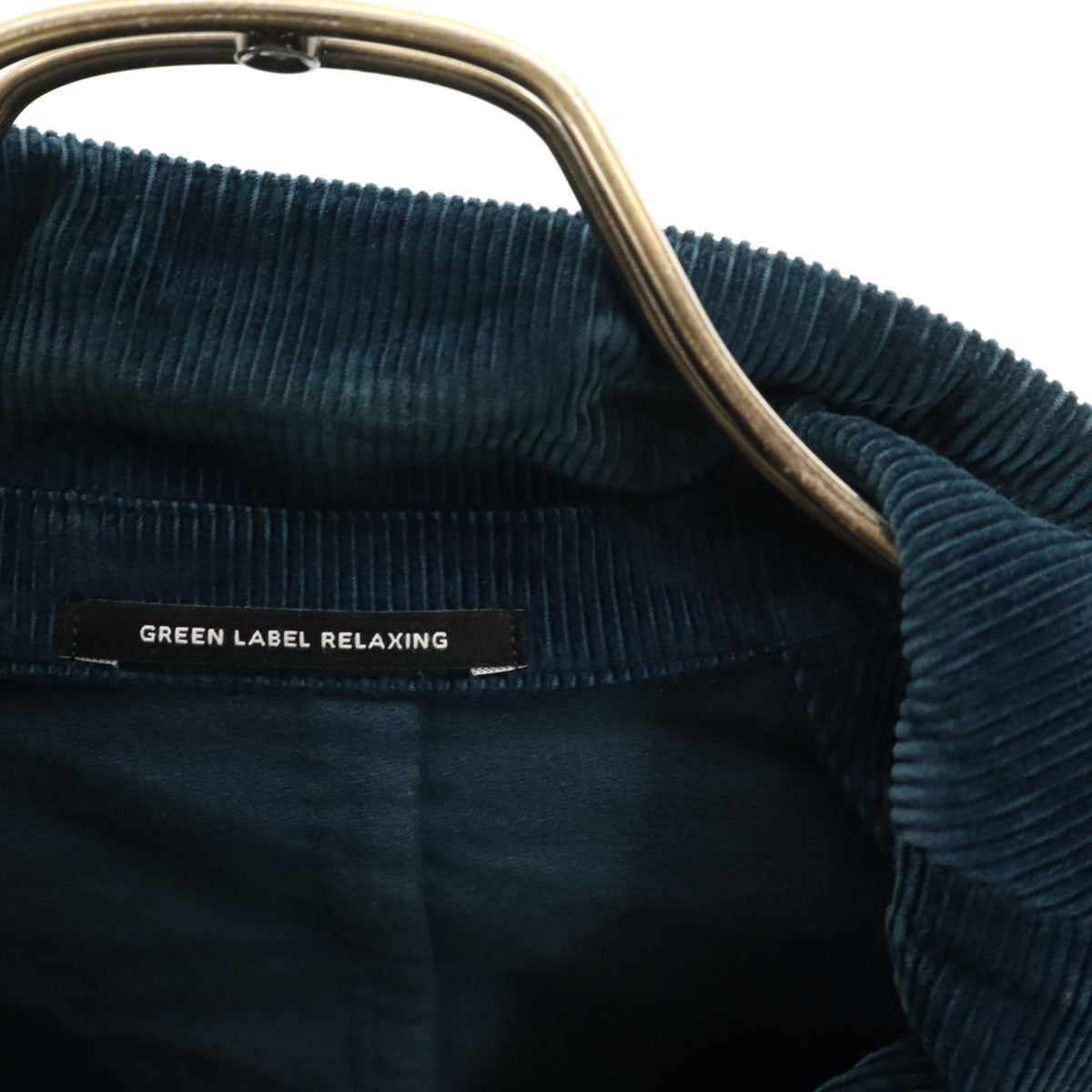 UNITED ARROWS GREEN LABEL RELAXING ユナイテッドアローズ グリーンレーベルリラクシング コーデュロイジャケット 上下 セットアップ 44 ネイビー メンズ