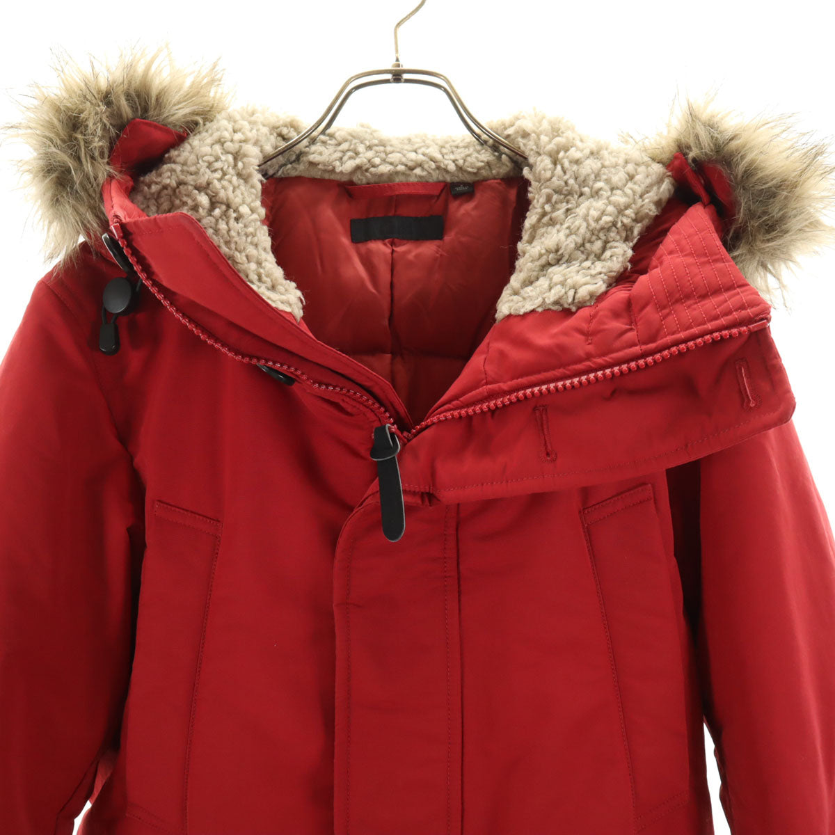 UNIQLO ユニクロ ウルトラウォーム ハイブリッド ダウンコート S レッド メンズ