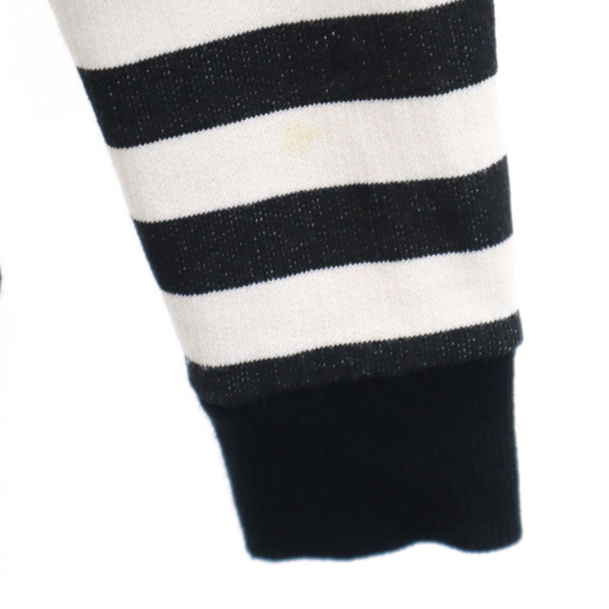 SAINT LAURENT サンローラン 2015年 イタリア製 ボーダー柄 長袖 ジップパーカー XS ホワイト 他 レディース