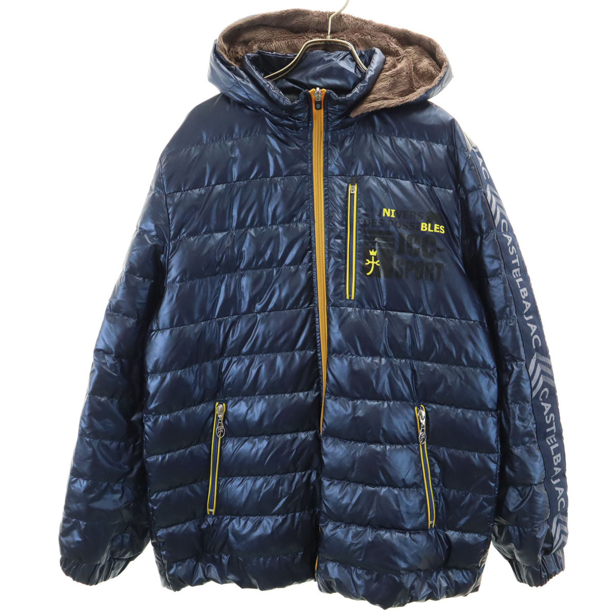Castelbajac sport カステルバジャックスポーツ ダウンジャケット 48 ネイビー メンズ