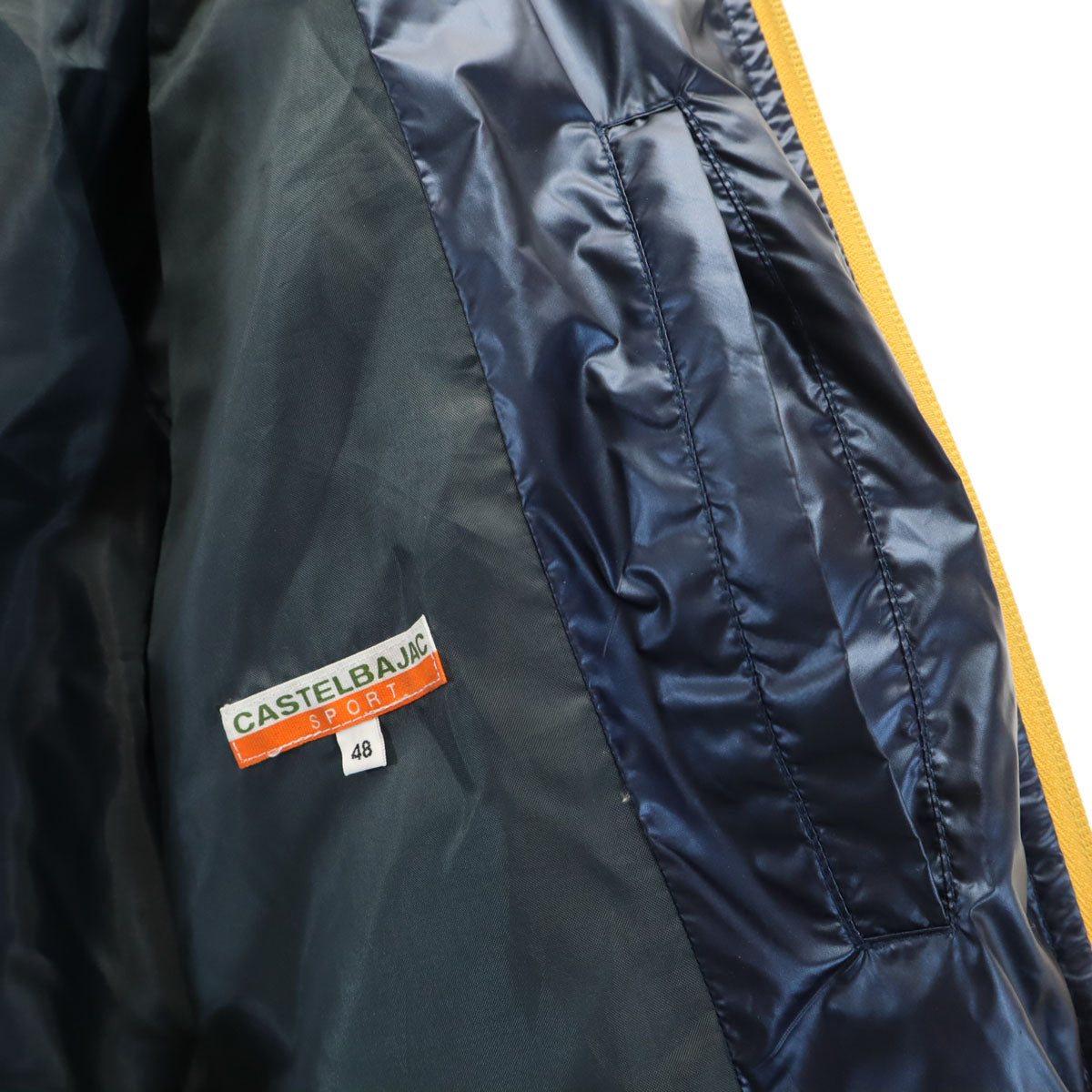 Castelbajac sport カステルバジャックスポーツ ダウンジャケット 48 ネイビー メンズ
