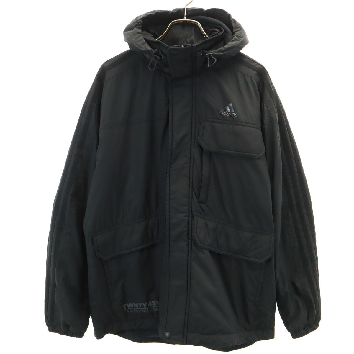 adidas アディダス 中綿ジャケット M ブラック メンズ