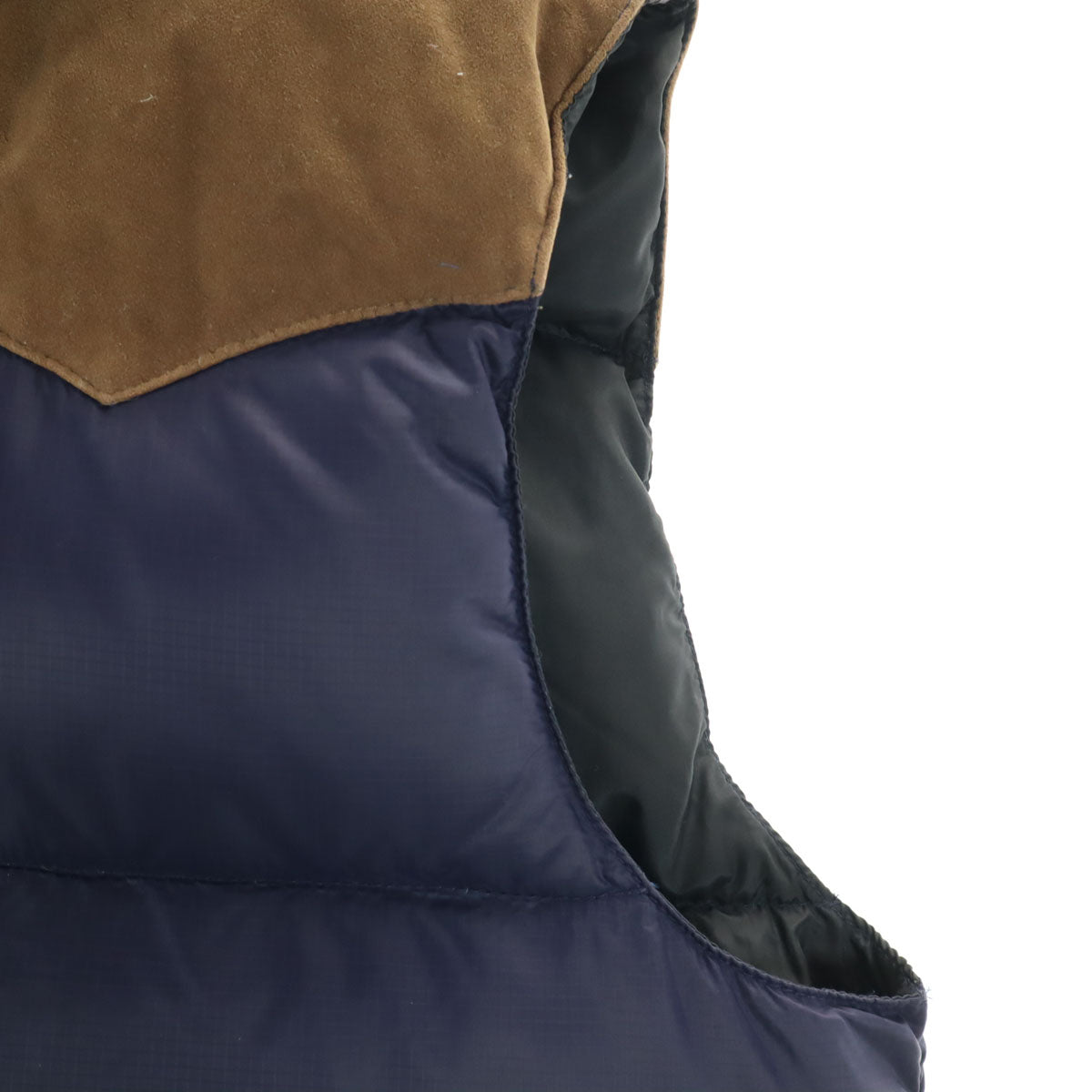 DENIMU＆SUPPLY RALPH LAUREN デニムアンドサプライ ラルフローレン ウエスタンヨーク ダウンベスト ネイビー メンズ