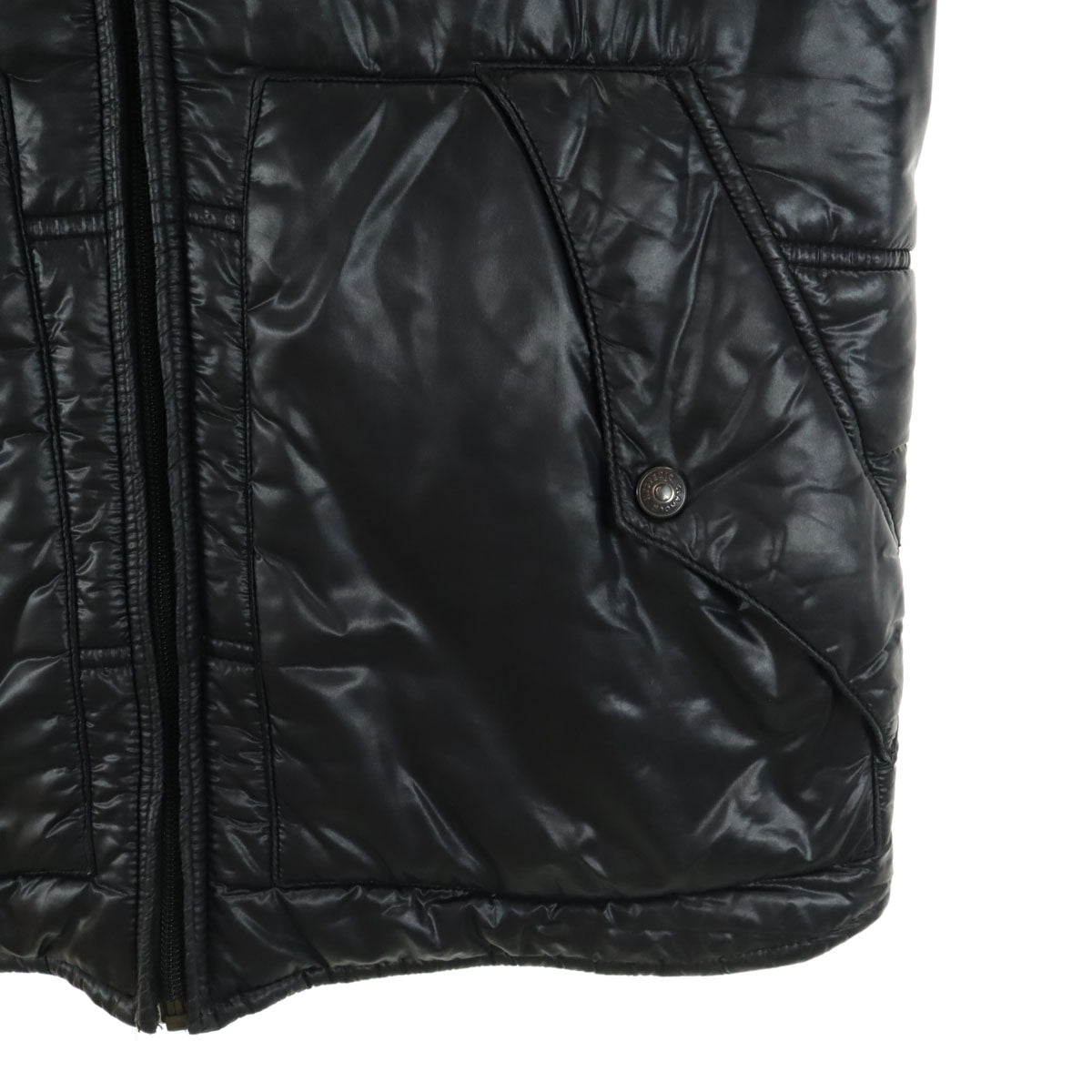 HYSTERIC GLAMOUR ヒステリックグラマー ナイロンタフタ 中綿ジャケット S チャコール メンズ