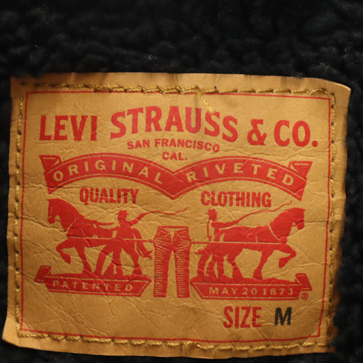 Levi's リーバイス デニムジャケット M ブラック 裏ボア ジージャン メンズ