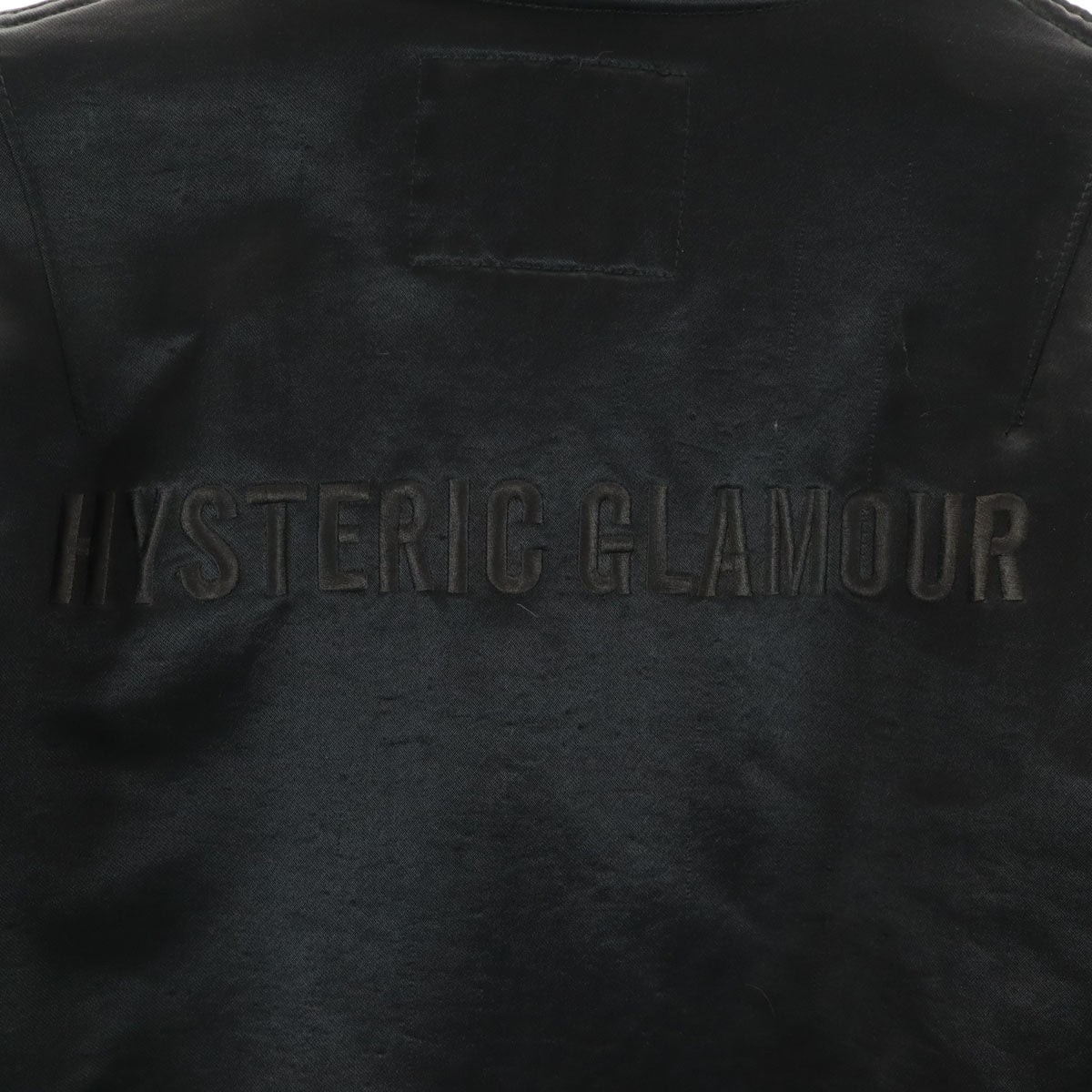 HYSTERIC GLAMOUR ヒステリックグラマー 日本製 フライトジャケット S ブラック メンズ