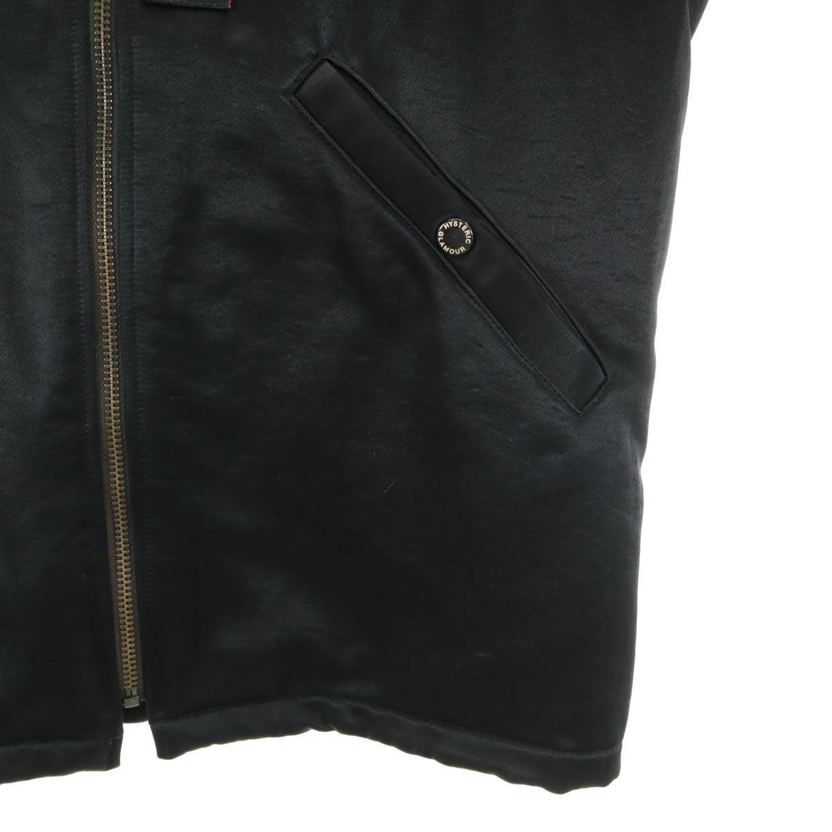HYSTERIC GLAMOUR ヒステリックグラマー 日本製 フライトジャケット S ブラック メンズ
