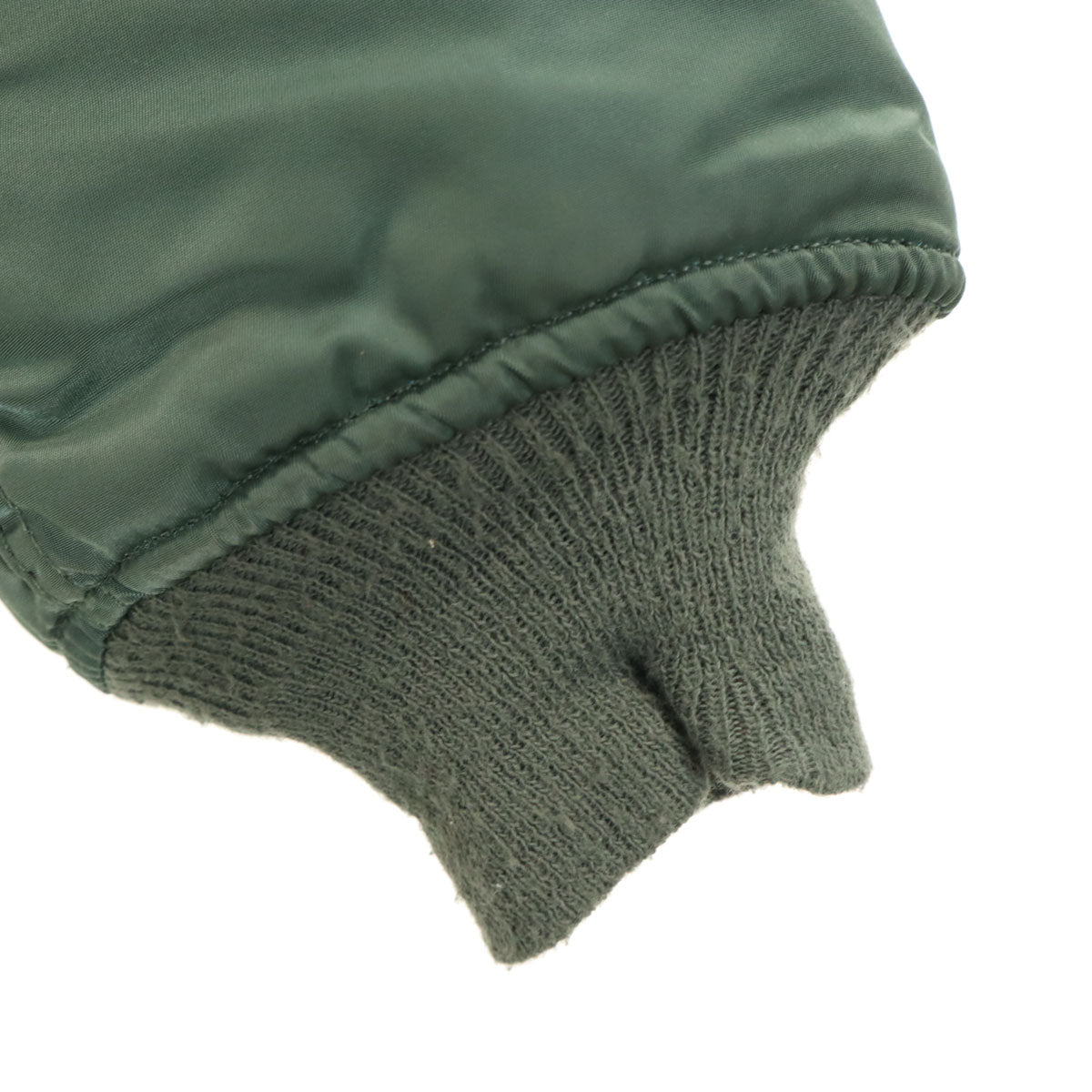 ALPHA INDUSTRIES INC アルファインダストリーズ USA製 MA-1 フライトジャケット L グリーン系 メンズ