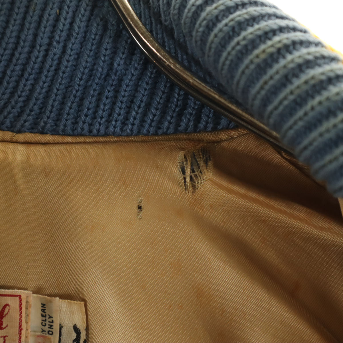 Kandel カンデル 70s 80s ヴィンテージ バーシティ ジャケット 38 ブルーグレー スタジャン メンズ