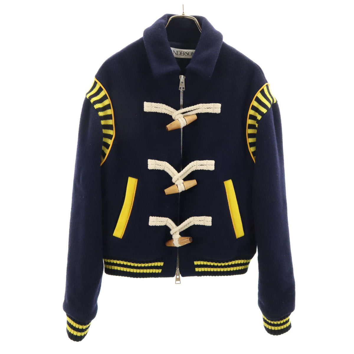 J.W.Anderson. ジェイダブリューアンダーソン イタリア製 トグルボタン バーシティ ジャケット 36 ネイビー メンズ