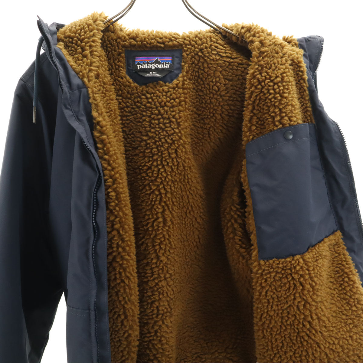 patagonia パタゴニア ラインド イスマス ボマー ジャケット S ネイビー 20425FA24 アウトドア 裏ボア メンズ