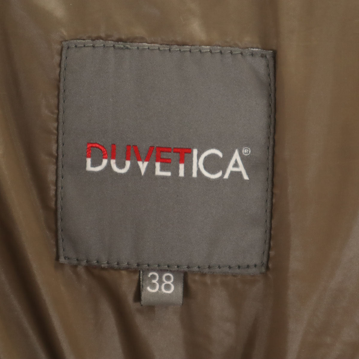 DUVETICA デュベティカ kappa ダウンコート 38 チャコールブラック ラクーンファー付き レディース