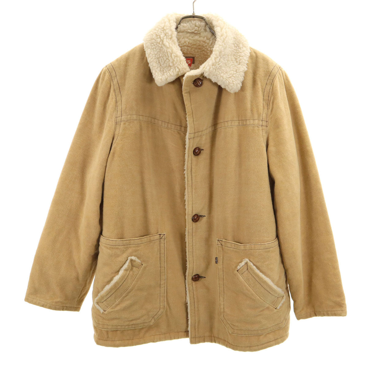 Levi's リーバイス 70s USA製 ヴィンテージ ランチ コート L ベージュ 裏ボア メンズ