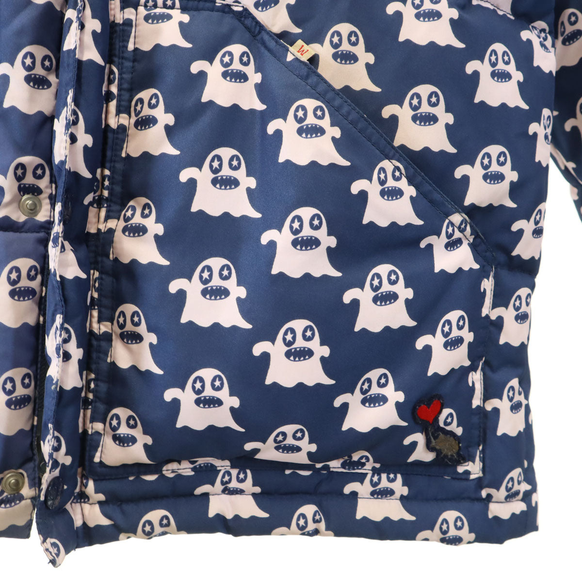 BOHEMIANS ボヘミアンズ 総柄 リバーシブル 中綿ジャケット 2 ネイビー メンズ