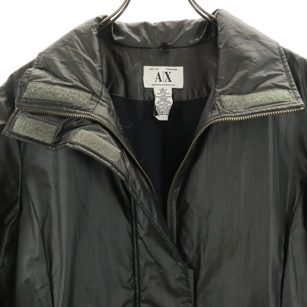 ARMANI EXCHANGE アルマーニエクスチェンジ 90s オールド コート M ガンメタ レディース