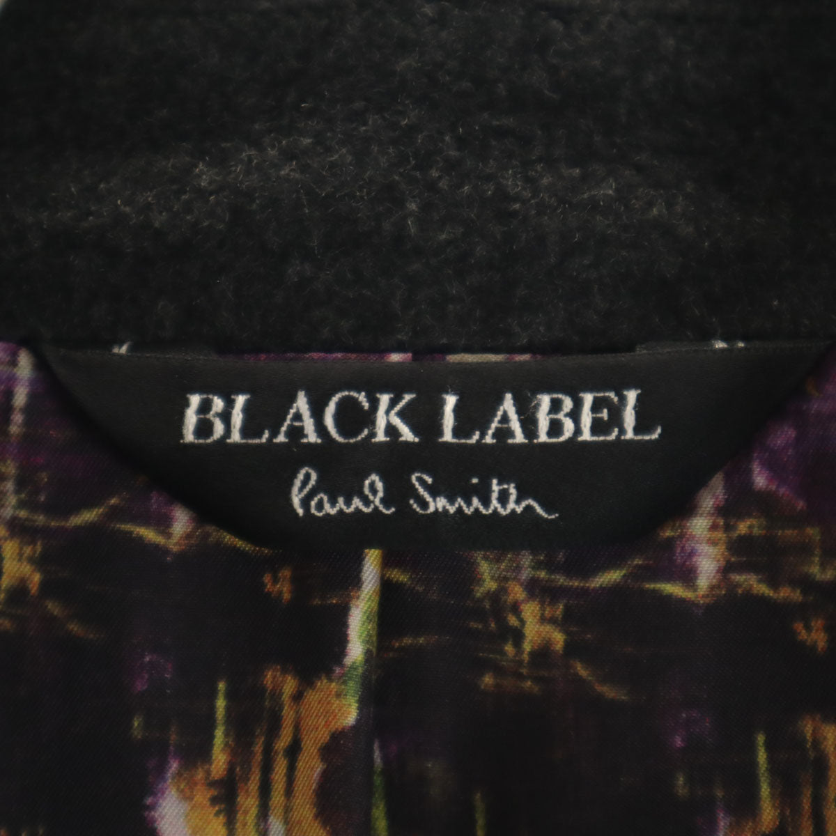 Paul Smith BLACK LABEL ポールスミスブラックレーベル 日本製 ダブルブレスト ウールジャケット 40 チャコールグレー レディース