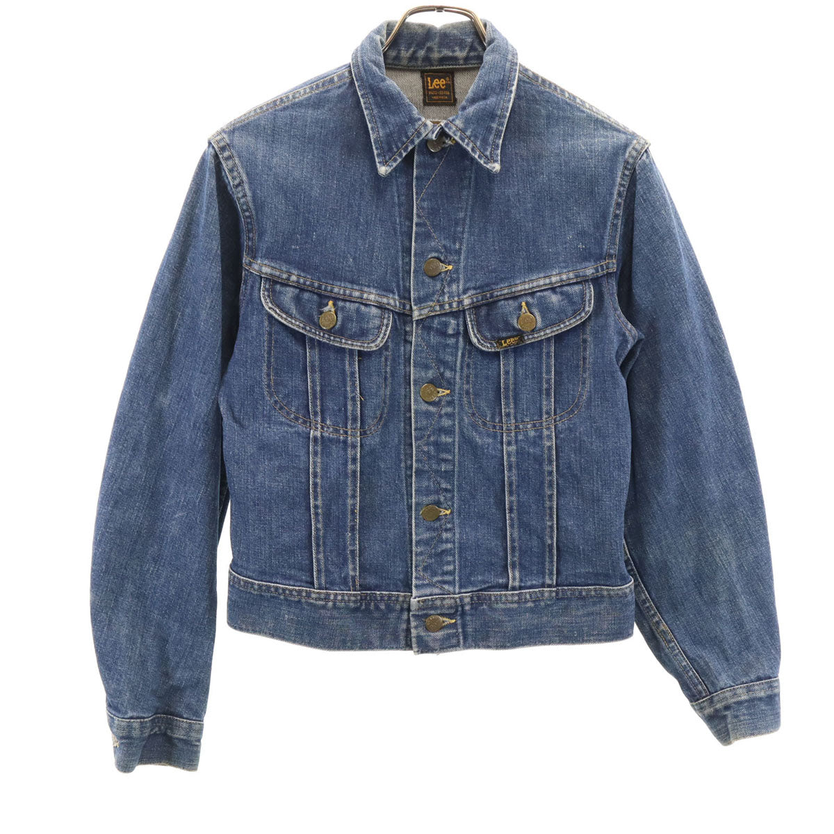 Lee リー 80s USA製 ヴィンテージ デニムジャケット ウォッシュブルー ジージャン トラッカー レディース