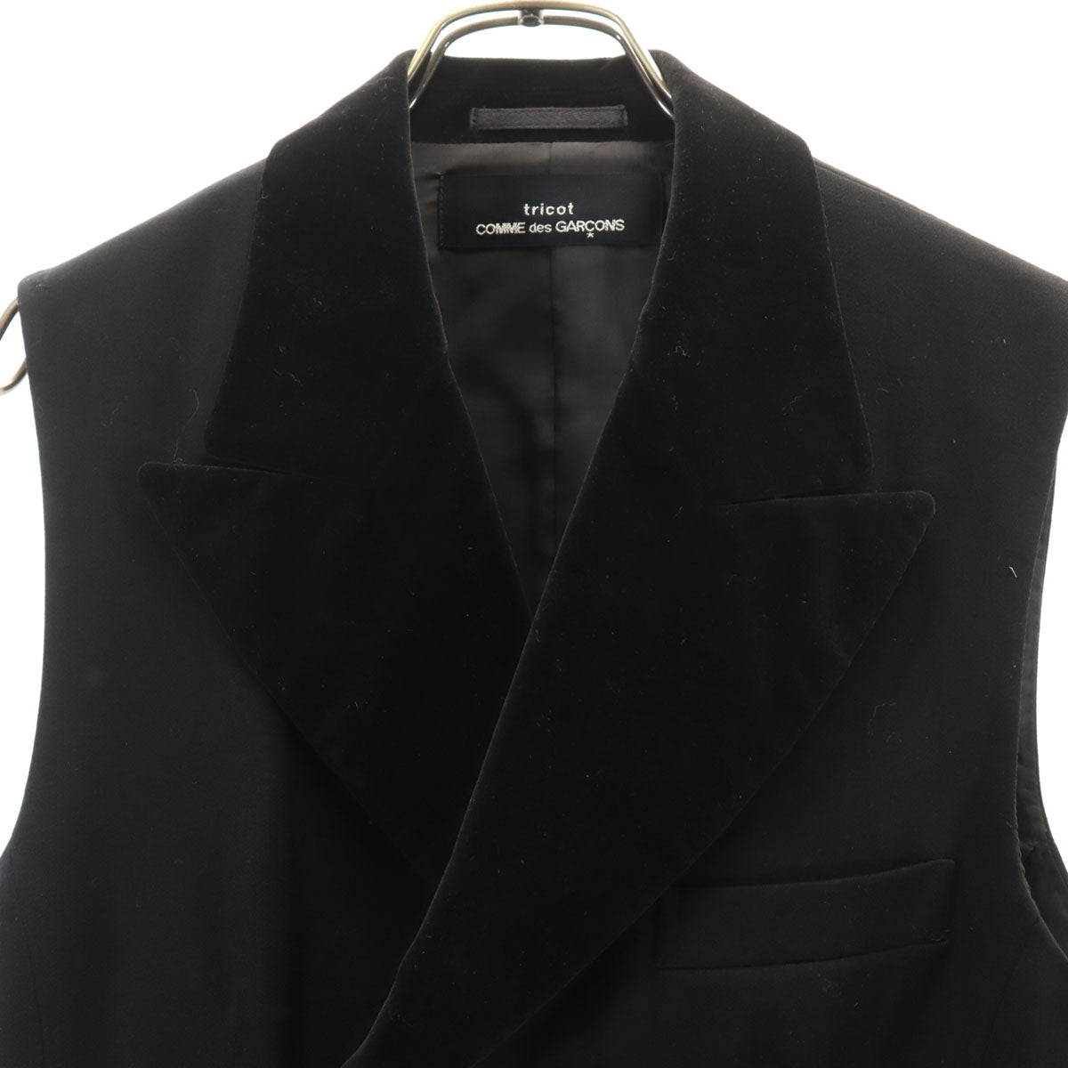 tricot COMME des GARCONS トリココムデギャルソン 1989年 80s ヴィンテージ ジレベスト ブラック レディース