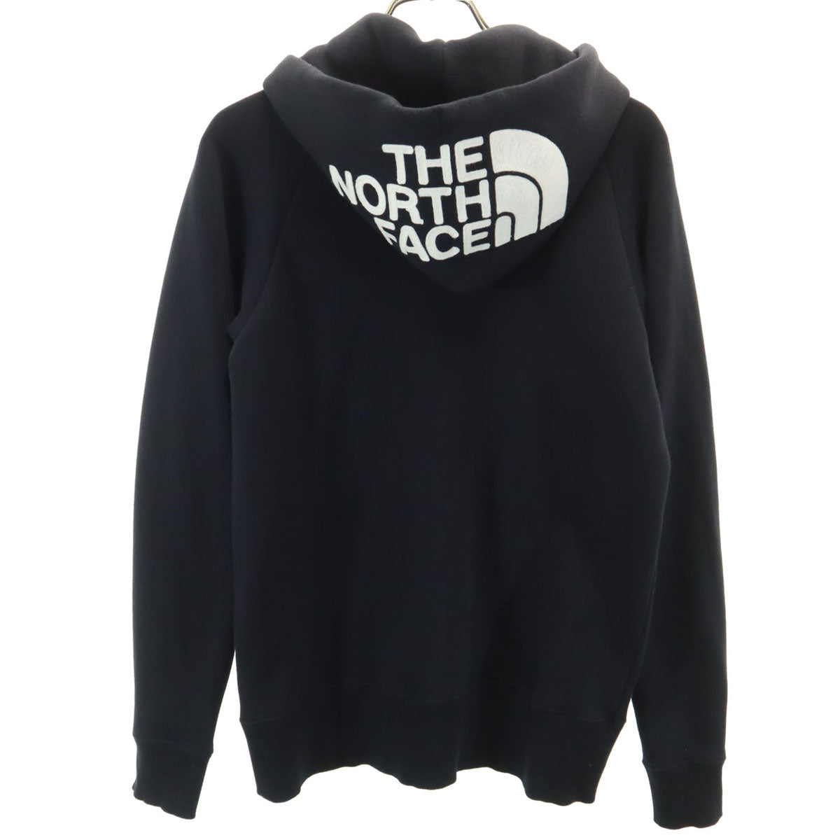 THE NORTH FACE ノースフェイス 長袖 リアビュー スウェット ジップパーカー M ブラック 裏起毛 レディース