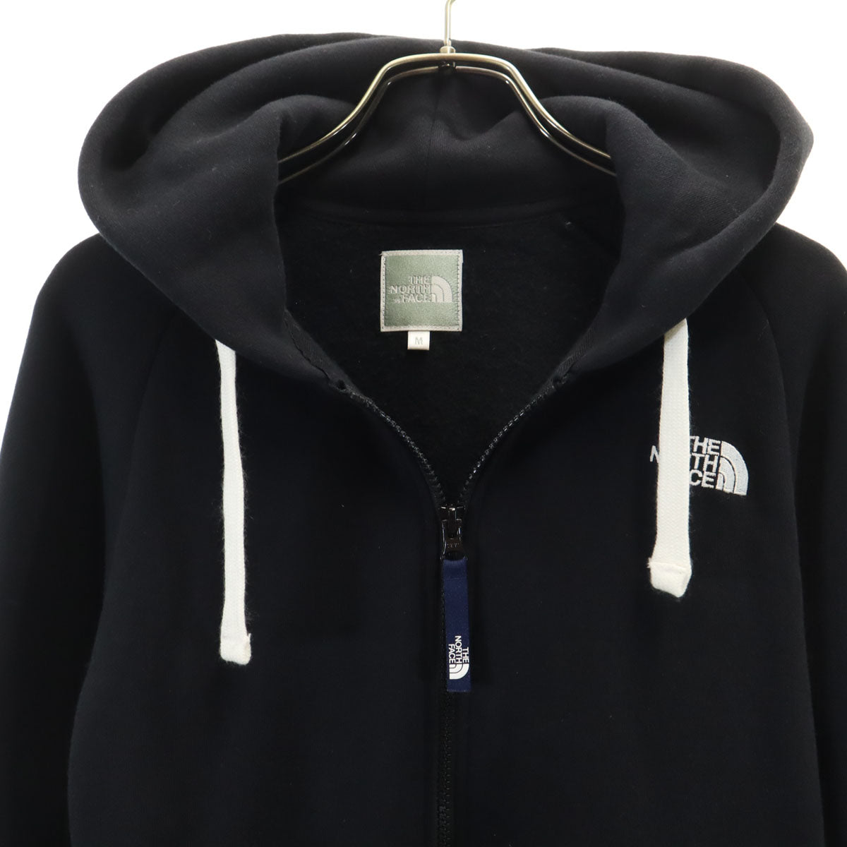THE NORTH FACE ノースフェイス 長袖 リアビュー スウェット ジップパーカー M ブラック 裏起毛 レディース