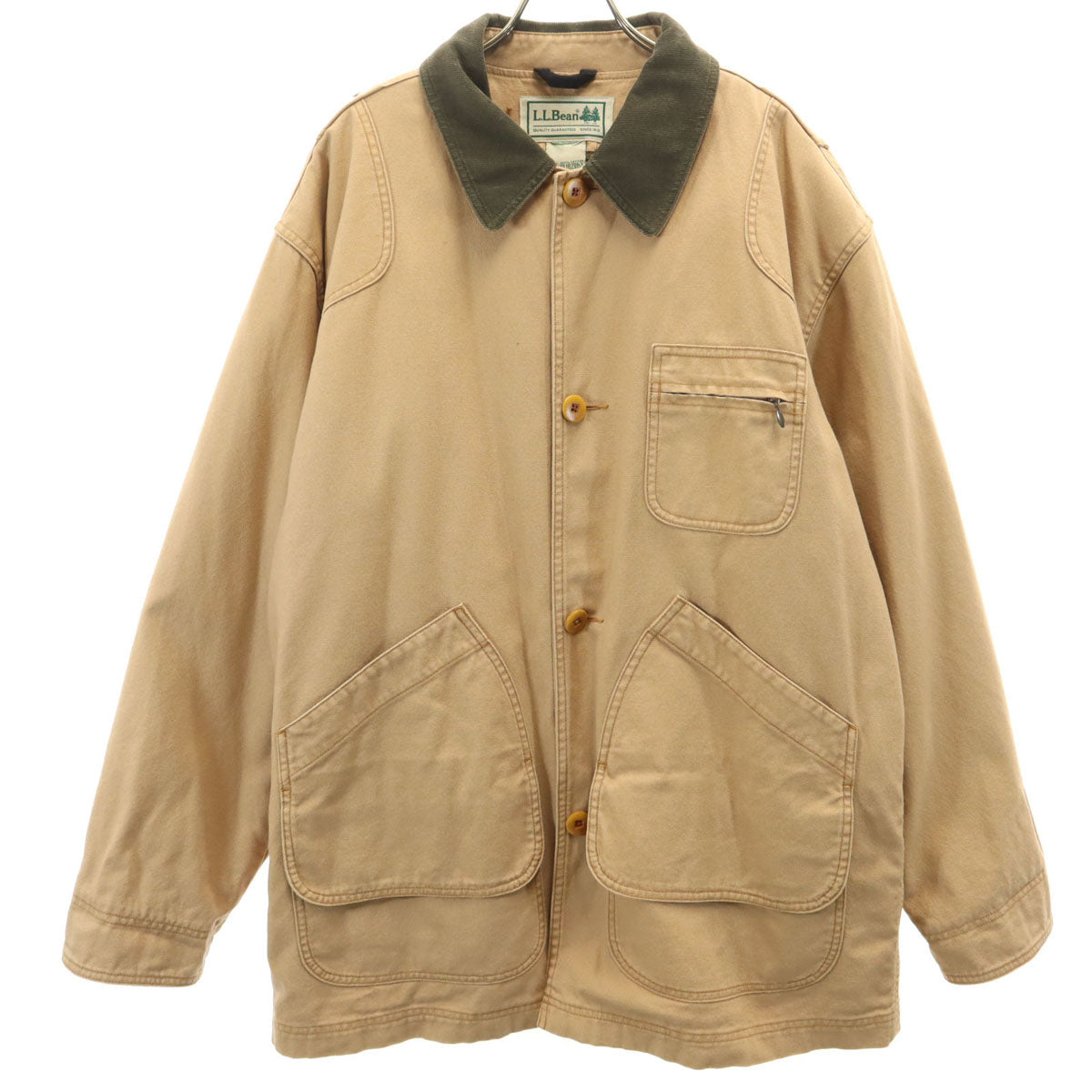 L.L.Bean エルエルビーン フィールドジャケット L ベージュ系 ライナー付き アウトドア メンズ