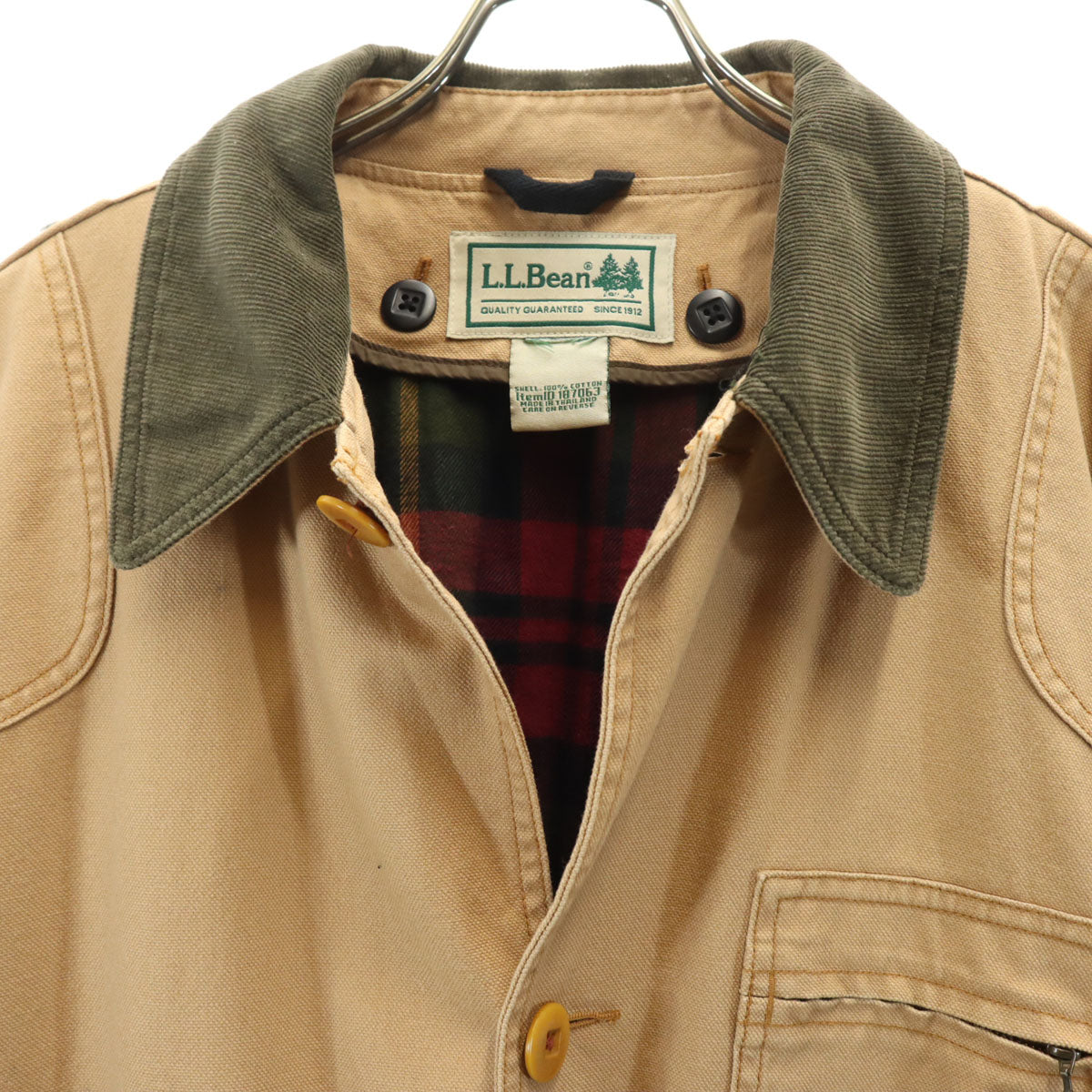 L.L.Bean エルエルビーン フィールドジャケット L ベージュ系 ライナー付き アウトドア メンズ