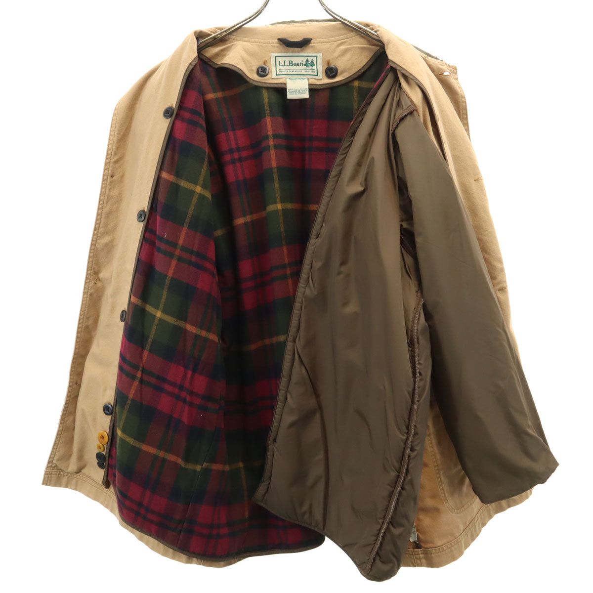 L.L.Bean エルエルビーン フィールドジャケット L ベージュ系 ライナー付き アウトドア メンズ