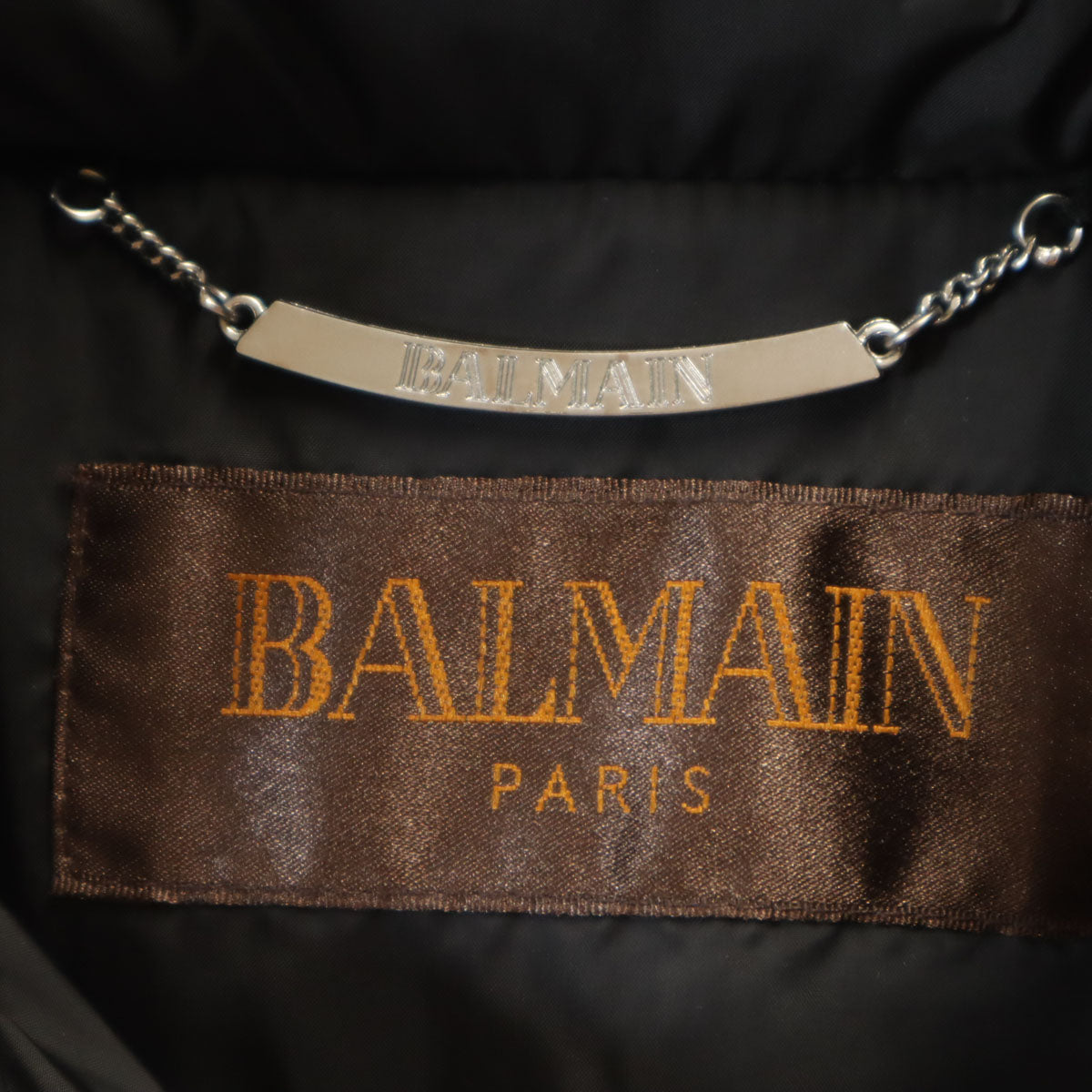 美品 BALMAIN バルマン ダウンジャケット L ブラック レディース