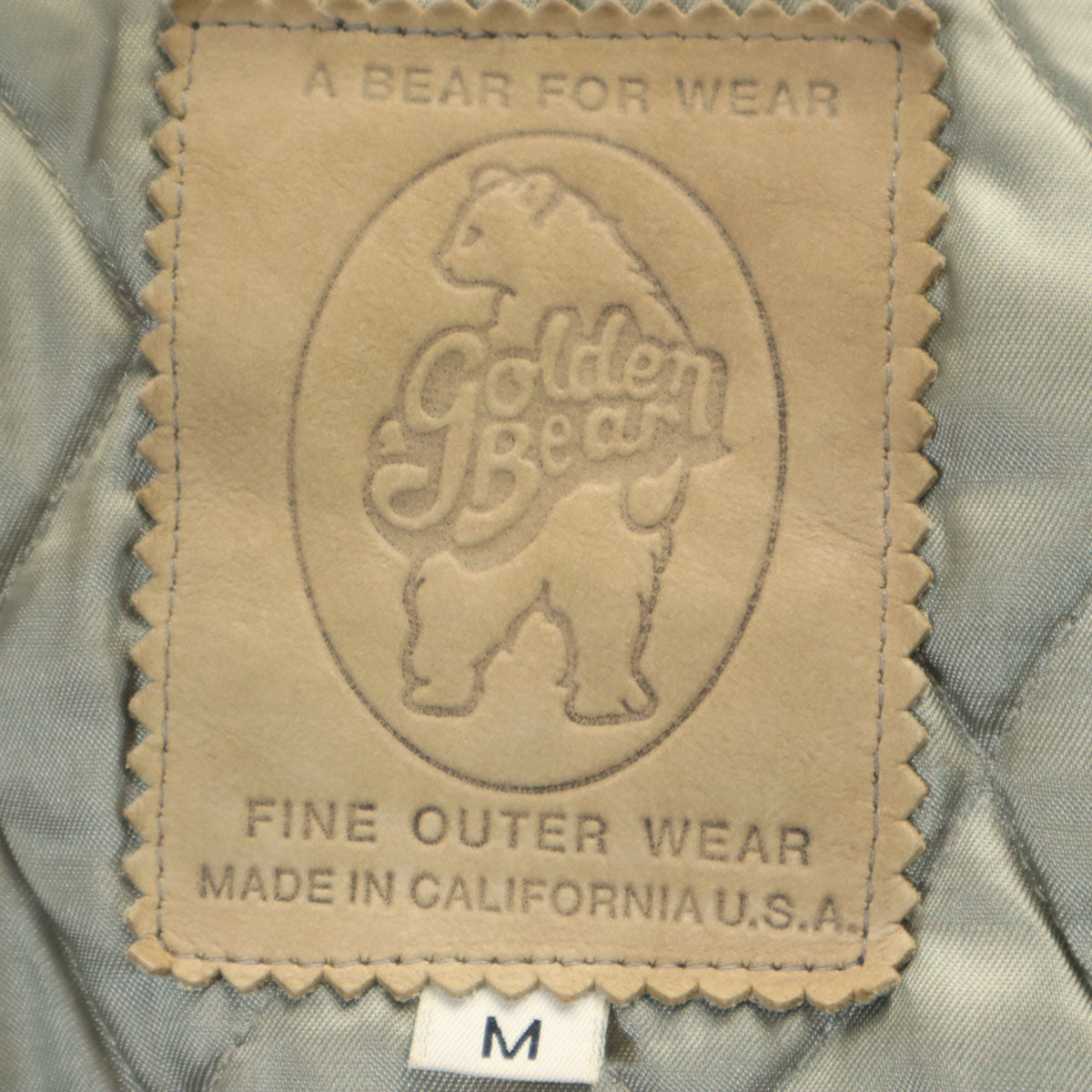 Golden Bear ゴールデンベア USA製 スタジャン M レッド メンズ