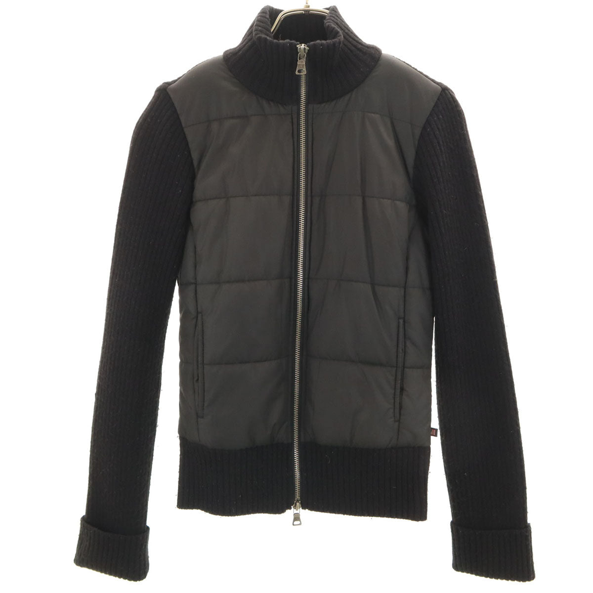 POLO JEANS COMPANY RALPH LAUREN ポロジーンズカンパニーラルフローレン 中綿切替 ニットジャケット S ブラック レディース