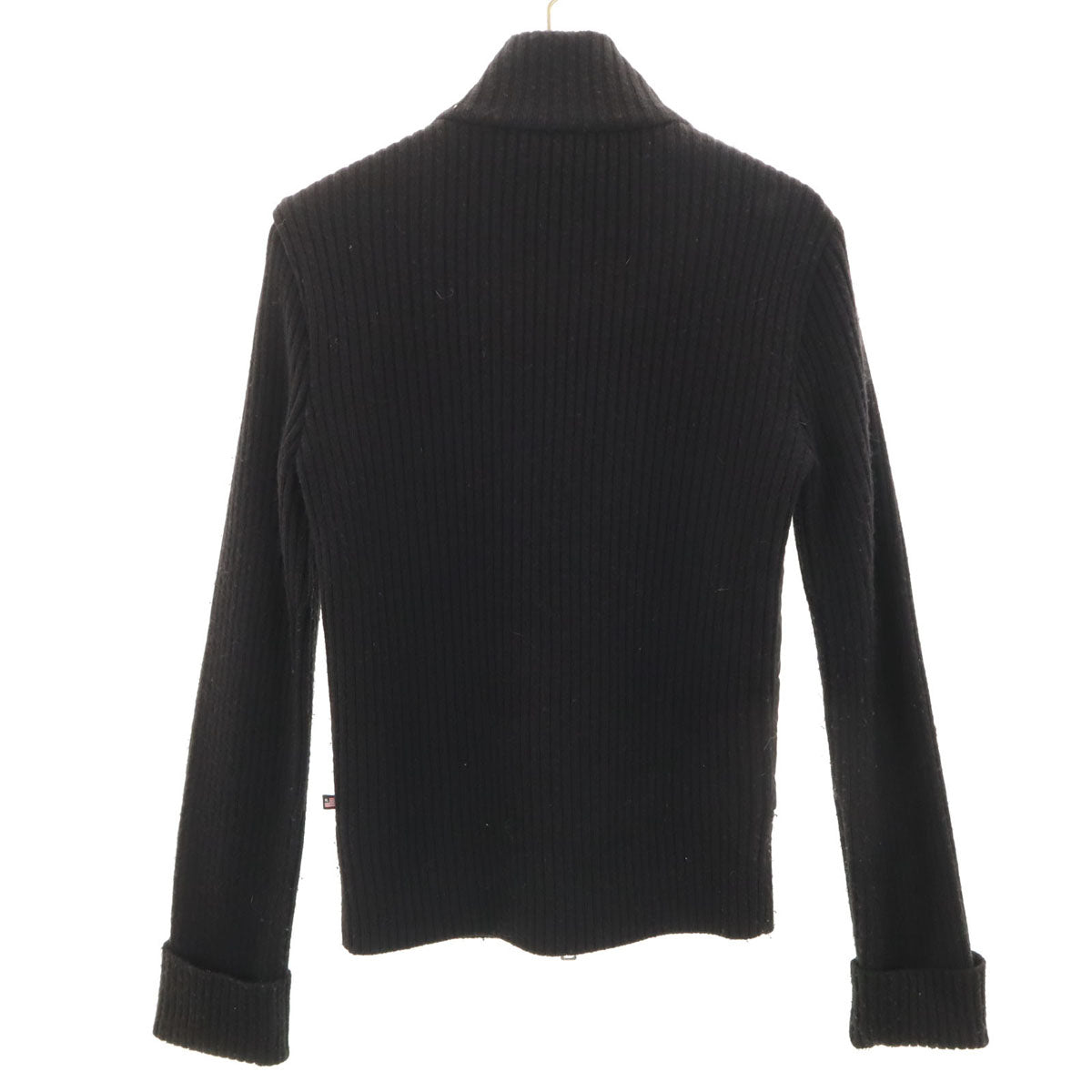 POLO JEANS COMPANY RALPH LAUREN ポロジーンズカンパニーラルフローレン 中綿切替 ニットジャケット S ブラック レディース