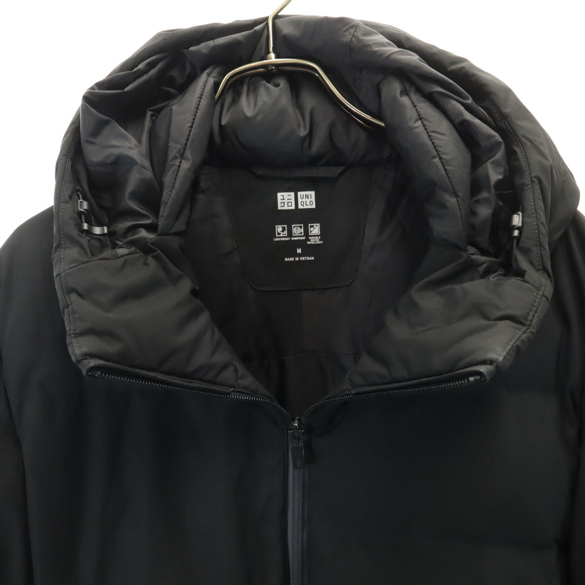 UNIQLO ユニクロ シームレス ダウンパーカー M ブラック 3Dカット メンズ