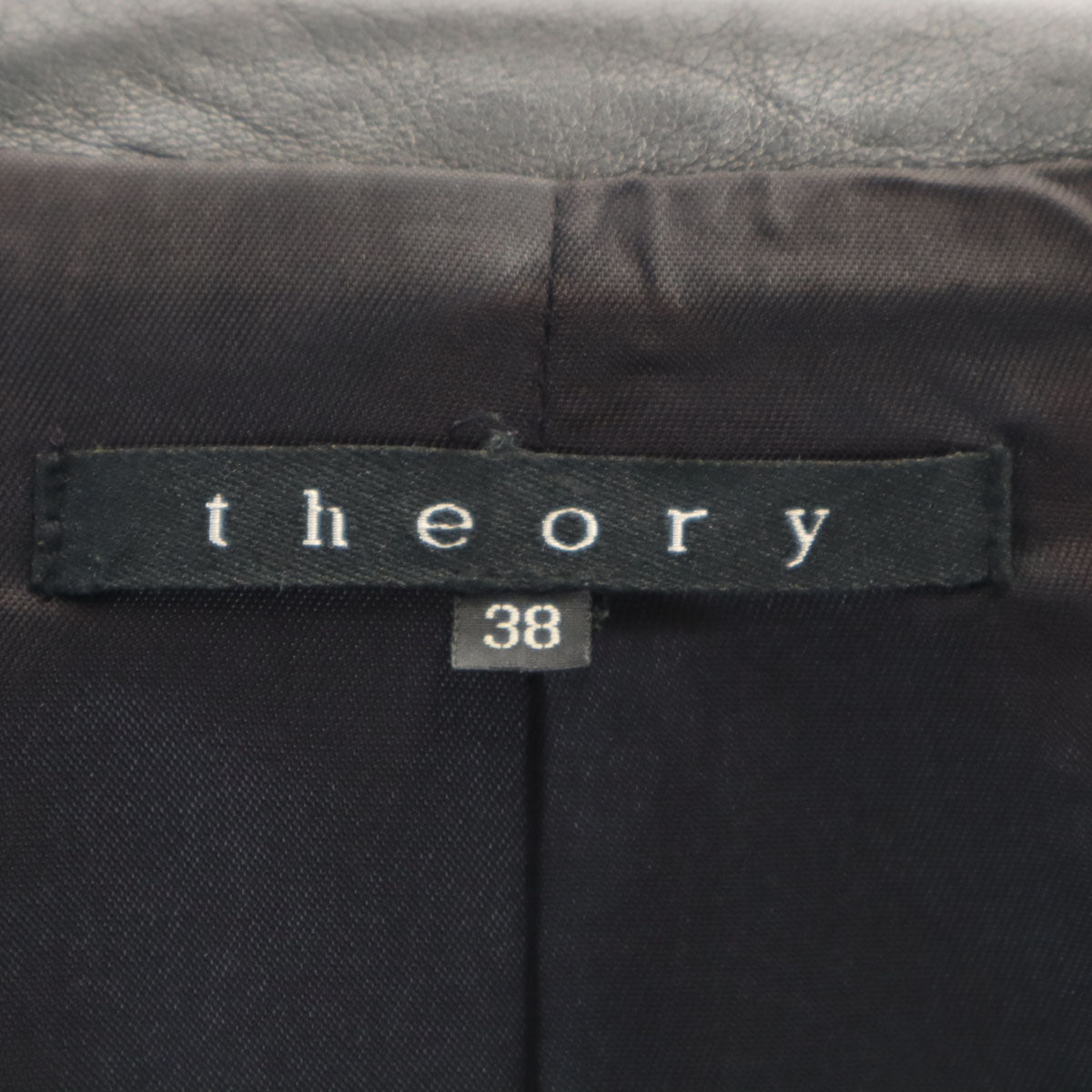 theory セオリー レザージャケット 38 ブラック メンズ
