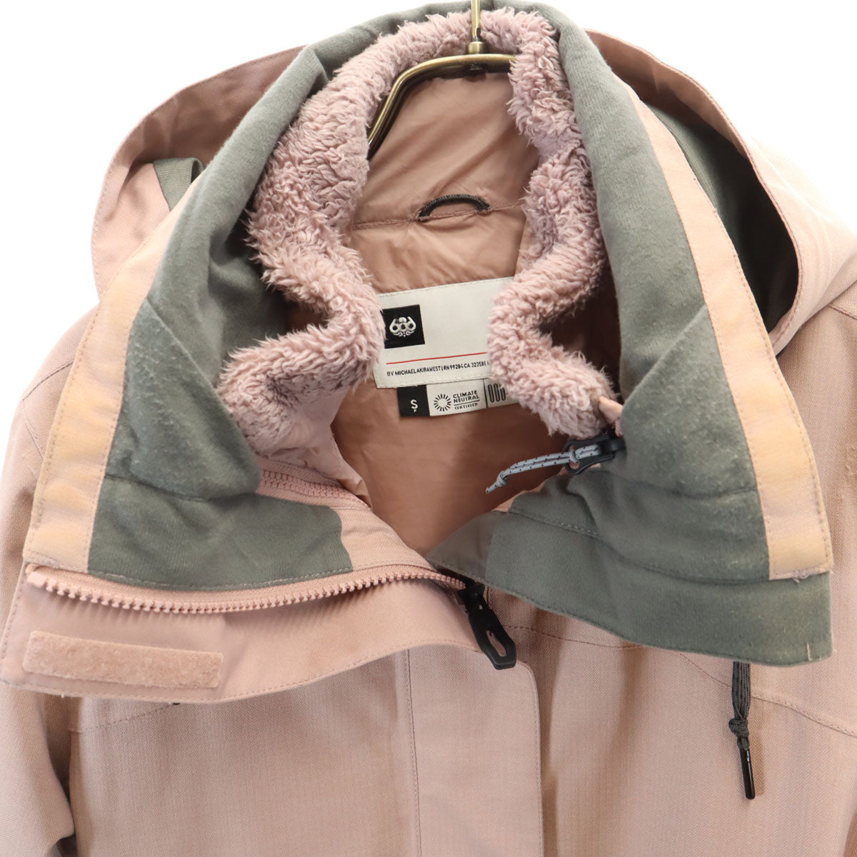 686 シックスエイトシックス スノーボード ウェア S ピンク系 SMARTY ライナー付き レディース